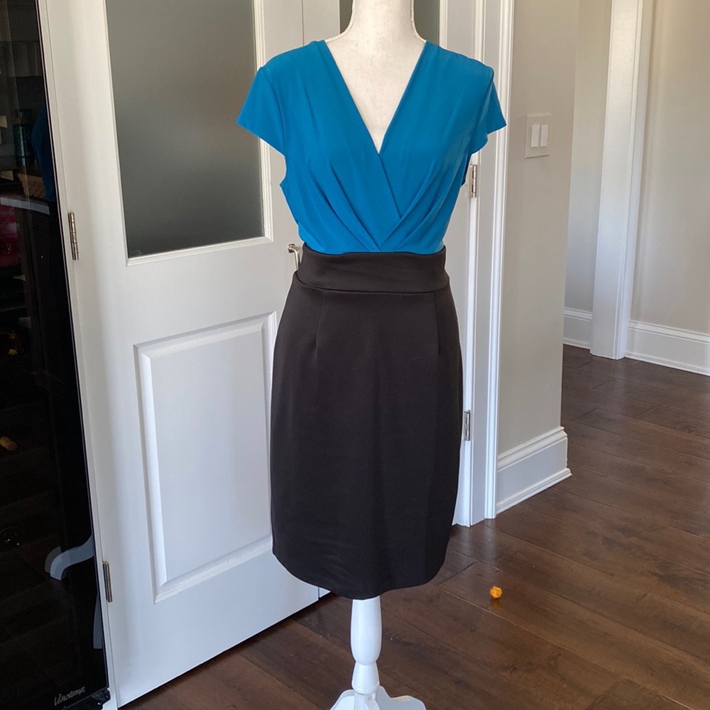 Tiana B Teal/Black dress.